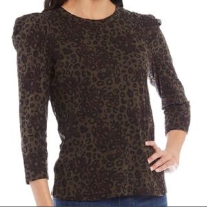 Sanctuary Camo Leopard Print Top